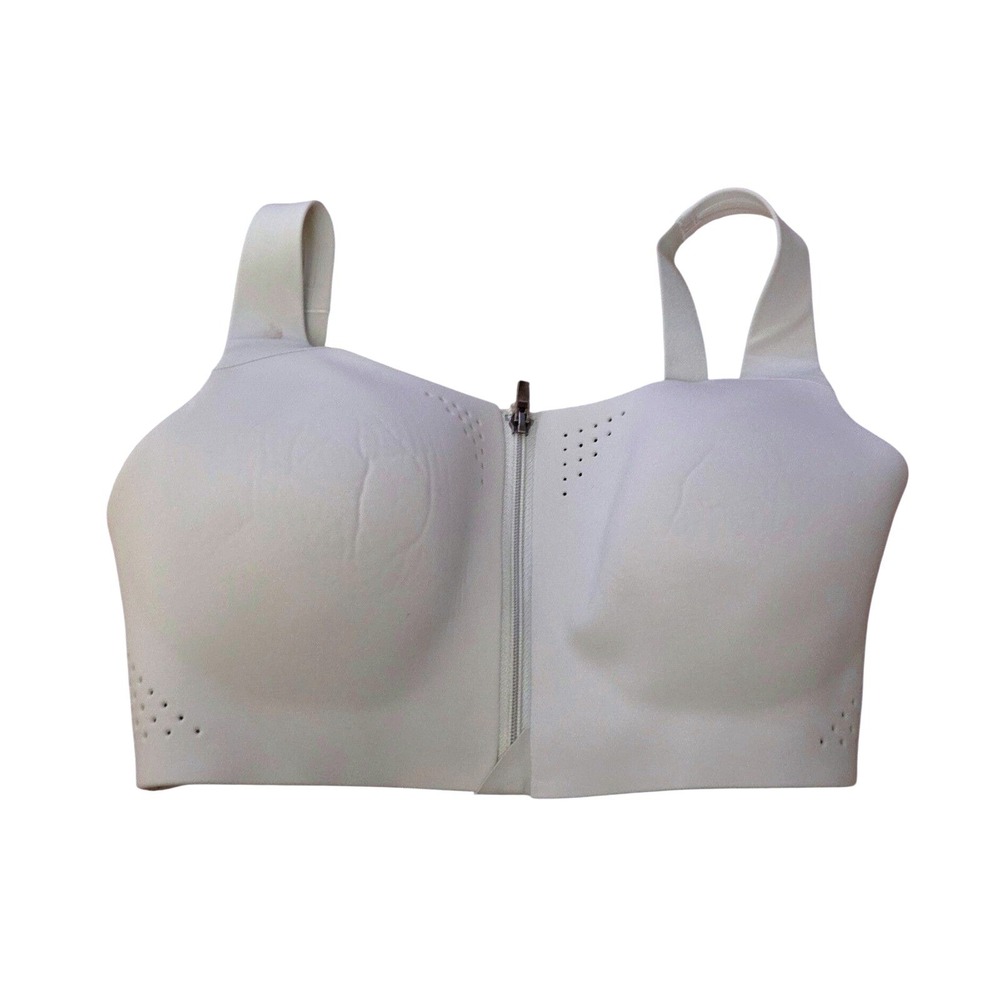 Victorias Secret Front Zip High Impact Wireless Sport Bra Grey 34DD